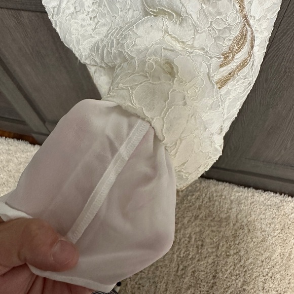 EUC LILLY PULITZER MILA LACE SHIFT DRESS RESORT WHITE Size 2 - Picture 9 of 12